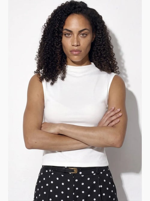 Damesblouse van modal en katoen busem - Kiabi