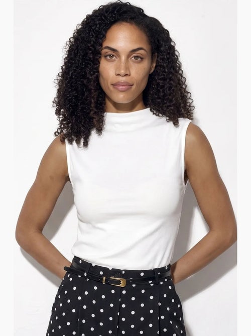 Damesblouse van modal en katoen busem - Kiabi
