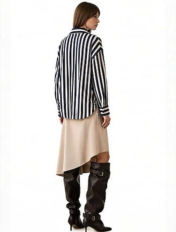 Damesblouse van viscose en nylon busem