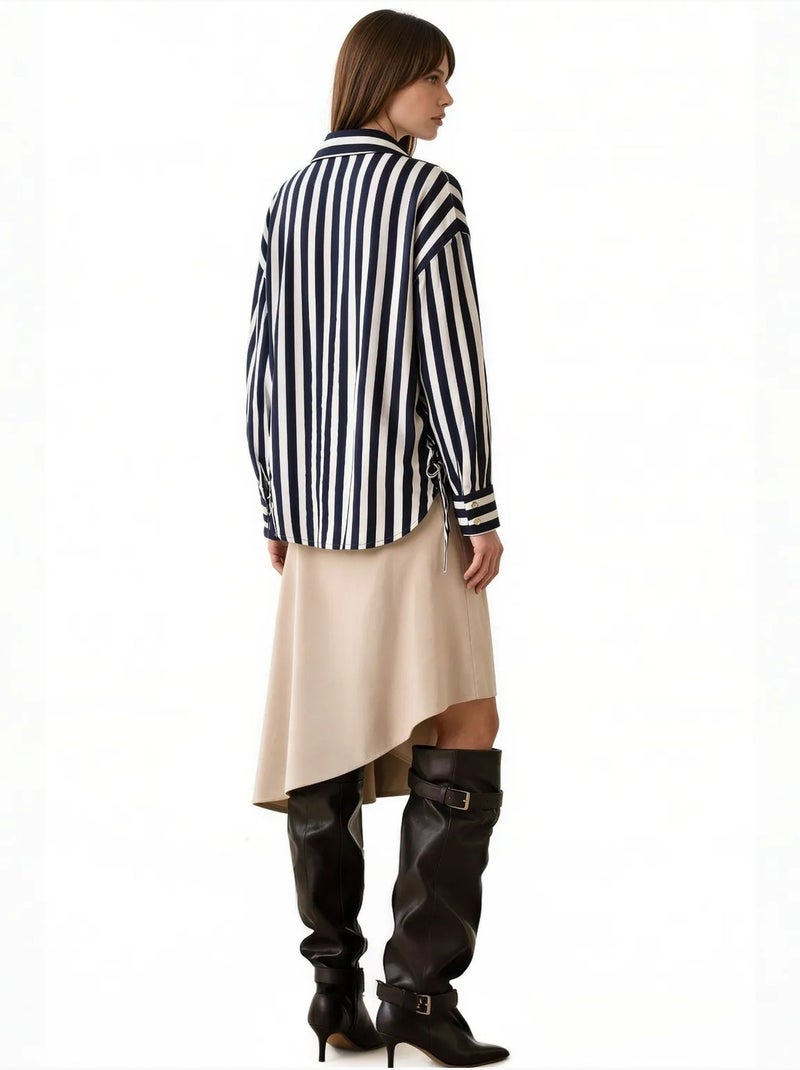 Damesblouse van viscose en nylon busem Multicolor - Kiabi