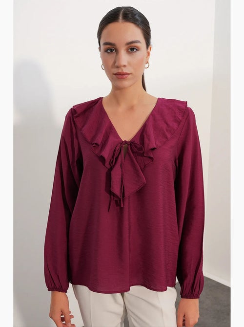 Damesblouse van viscosemix bdart - Kiabi