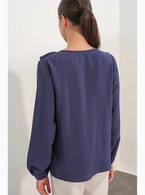 Damesblouse van viscosemix bdart - Kiabi