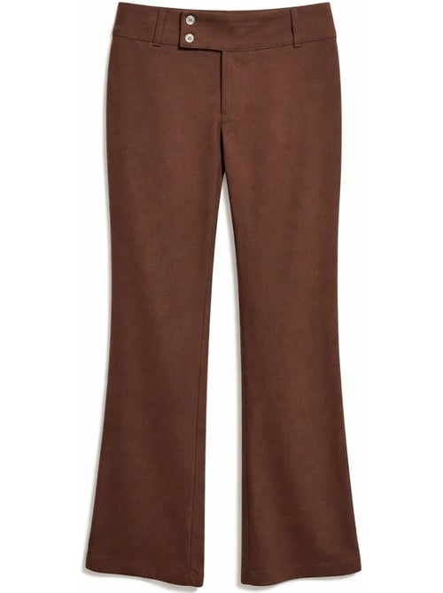 Damesbroek met middelhoge taille uitlopend mixray - Kiabi