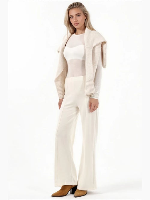 Damesbroek van katoenmix busem - Kiabi
