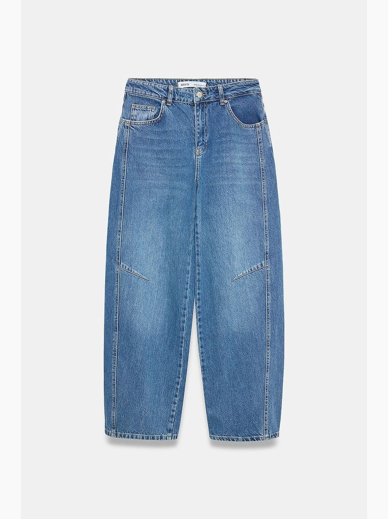 Damesjeans dilvin Saffierblauw - Kiabi