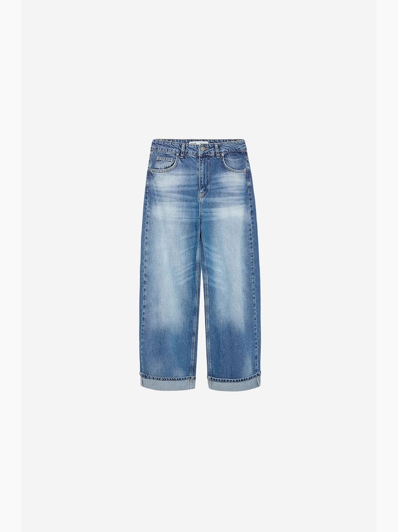 Damesjeans dilvin Saffierblauw - Kiabi