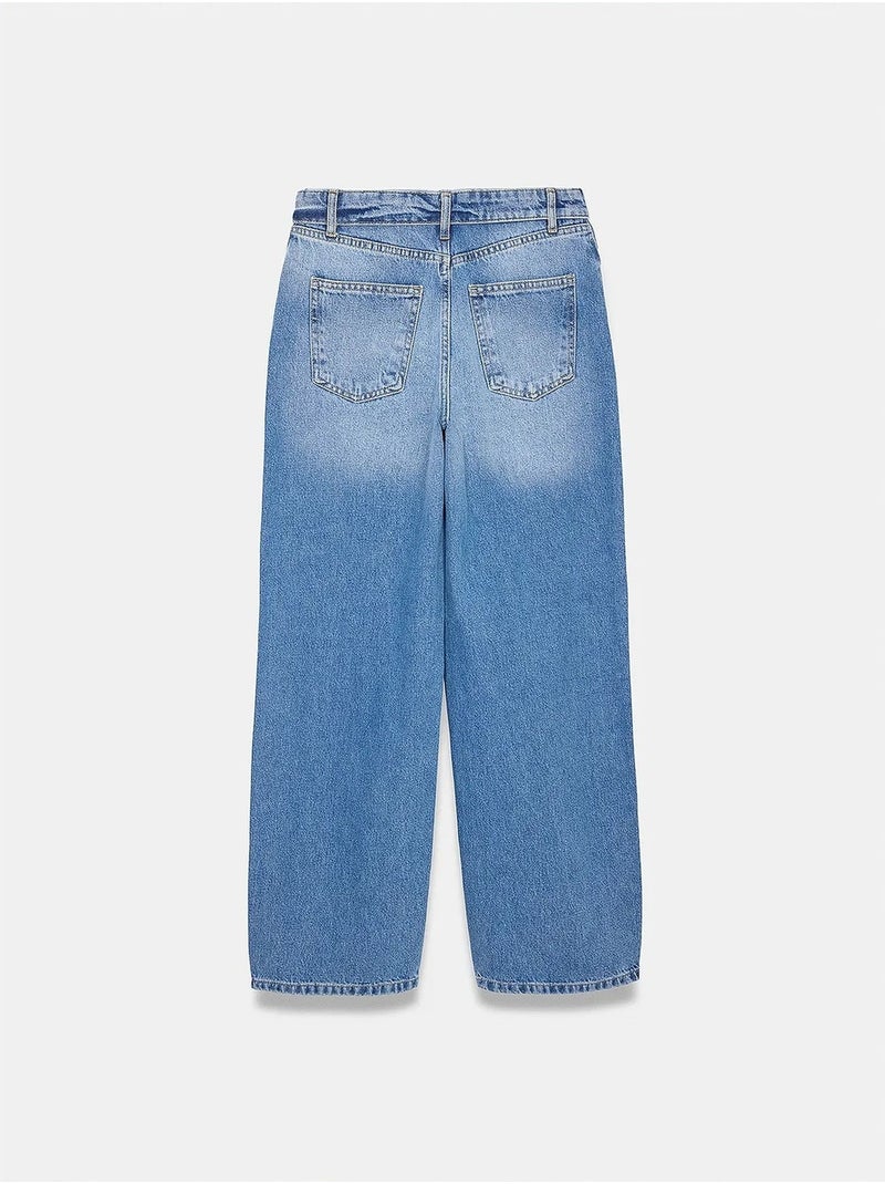 Damesjeans dilvin Saffierblauw - Kiabi
