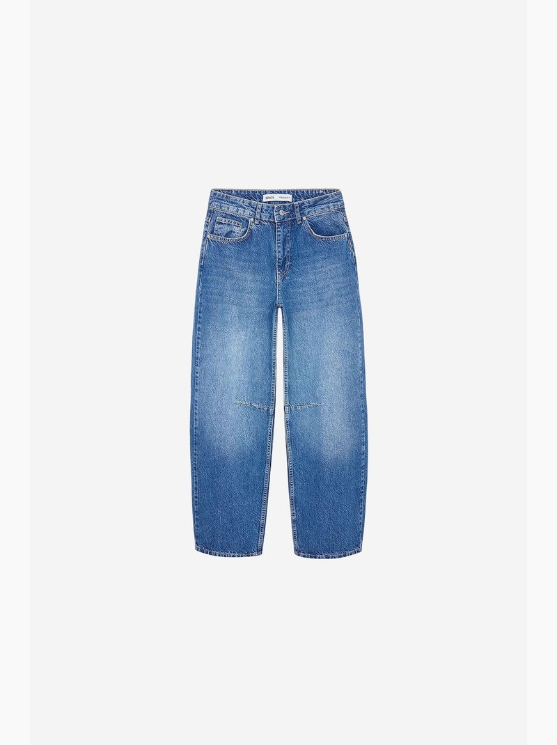 Damesjeans dilvin Saffierblauw - Kiabi