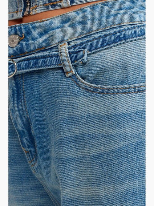 Damesjeans met hoge taille en ballonpijpen dilvin - Kiabi Damesjeans met hoge taille en ballonpijpen dilvin - Kiabi