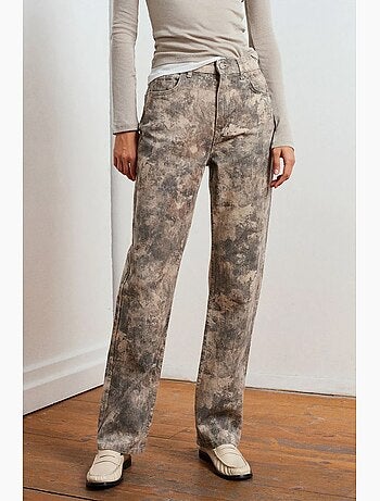 Damesjeans met middelhoge taille en rechte pijp dilvin