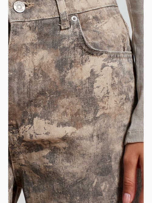 Damesjeans met middelhoge taille en rechte pijp dilvin - Kiabi