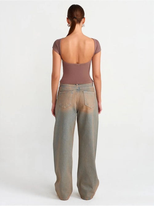 Damesjeans met middelhoge taille en wijde pijp dilvin - Kiabi Damesjeans met middelhoge taille en wijde pijp dilvin - Kiabi