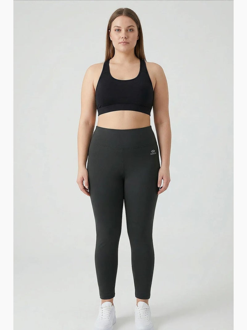 Dameslegging hoge taille smal tommy Zwart Blauw - Kiabi