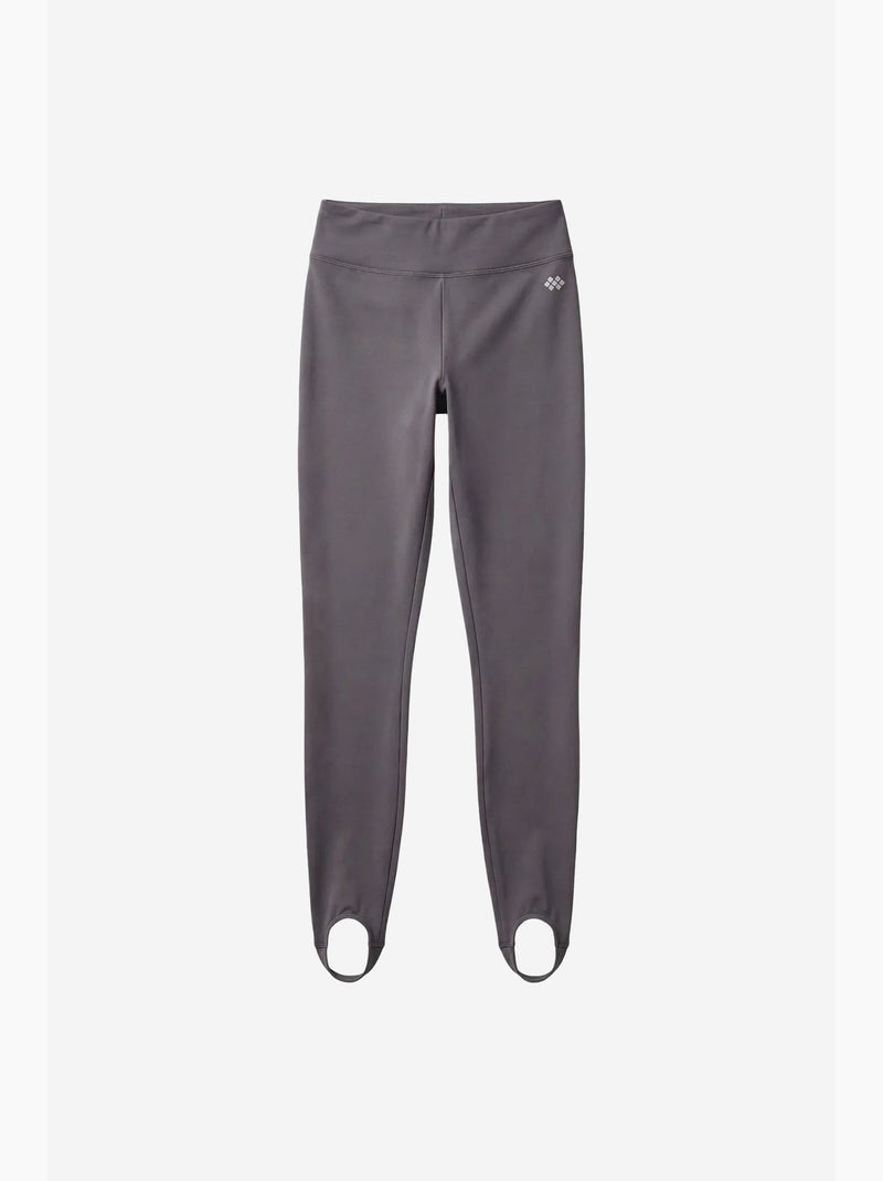 Dameslegging met hoge taille skinny tommy Grijs Zwart - Kiabi