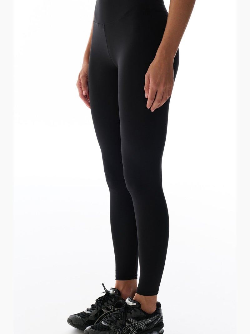 Dameslegging met zachte textuur penti Zwart - Kiabi