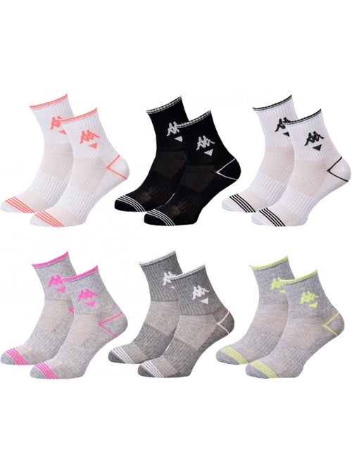 Damesokken KAPPA QUARTER - Set van 6 paar - Kiabi Damesokken KAPPA QUARTER - Set van 6 paar - Kiabi