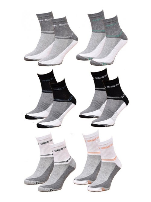 Damesokken SERGIO TACCHINI Sokjes - Set van 6 - Kiabi Damesokken SERGIO TACCHINI Sokjes - Set van 6 - Kiabi