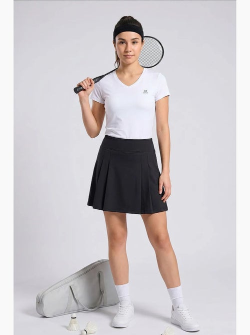 Damesrok met hoge taille en plooien tommy - Kiabi
