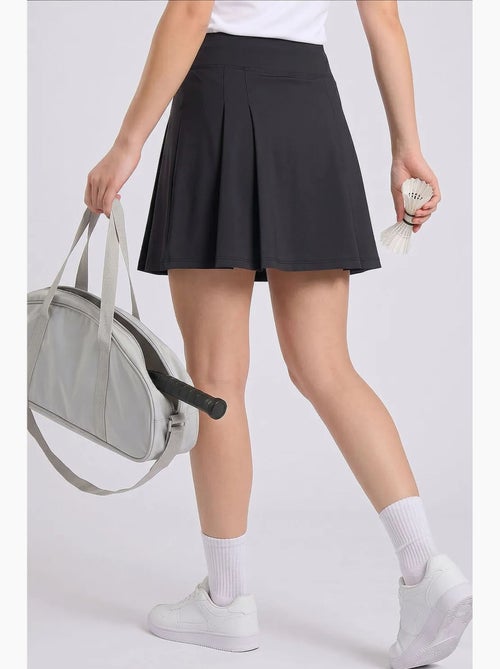 Damesrok met hoge taille en plooien tommy - Kiabi