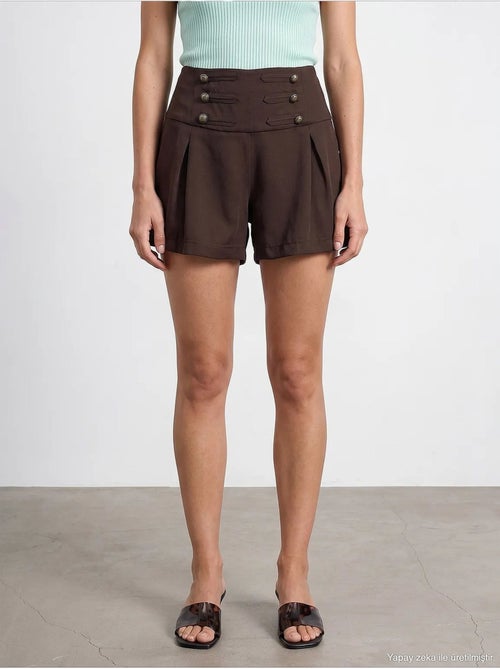Damesshort van tencel dilvin - Kiabi Damesshort van tencel dilvin - Kiabi