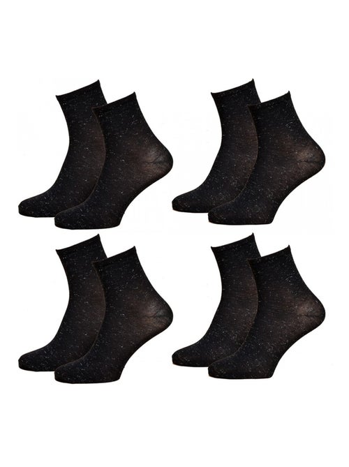 Damessokken Comfort Katoen - Set van 4 - Kiabi Damessokken Comfort Katoen - Set van 4 - Kiabi