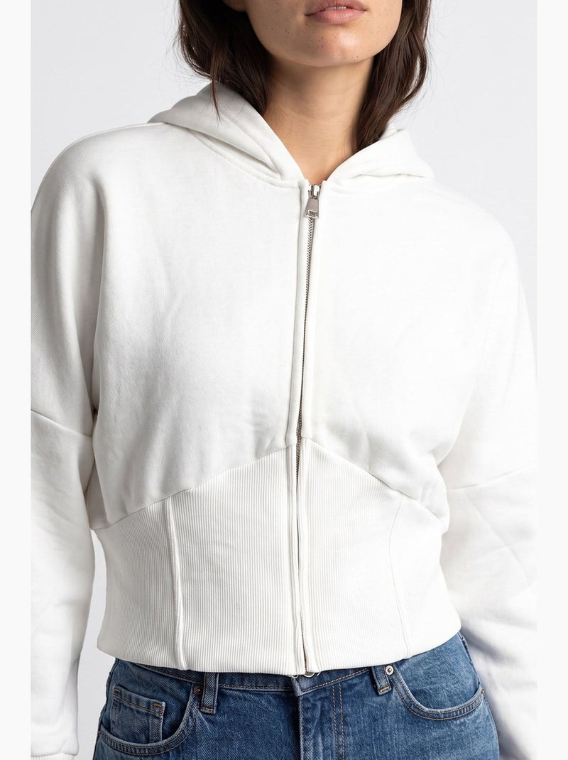 Damesvest mixray Wit - Kiabi