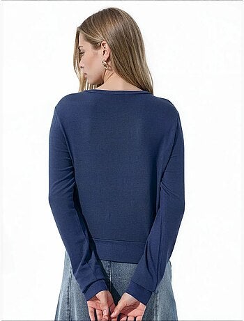 Damesvest van viscosemix busem