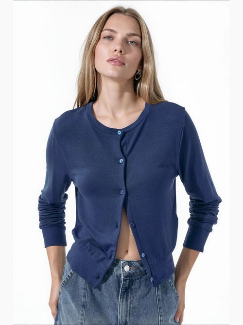 Damesvest van viscosemix busem - Kiabi Damesvest van viscosemix busem - Kiabi