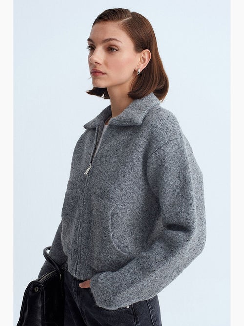Damesvest van wolmix dilvin - Kiabi