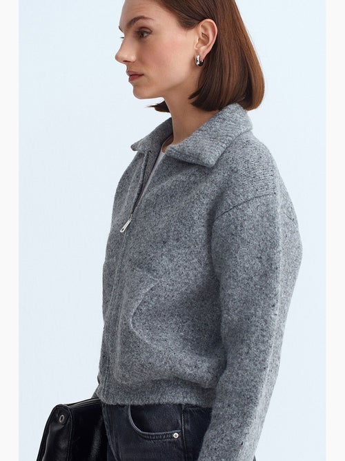 Damesvest van wolmix dilvin - Kiabi