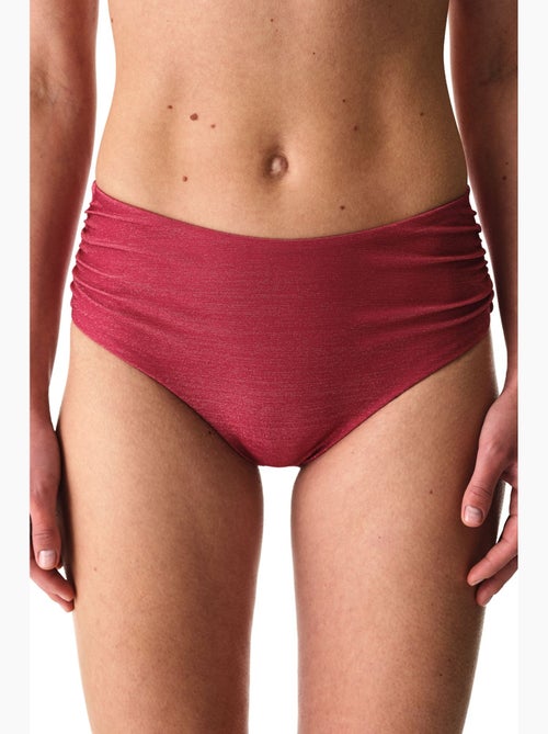 Dayana bikinibroekje met hoge taille en plooidetail, glanzend penti - Kiabi Dayana bikinibroekje met hoge taille en plooidetail, glanzend penti - Kiabi