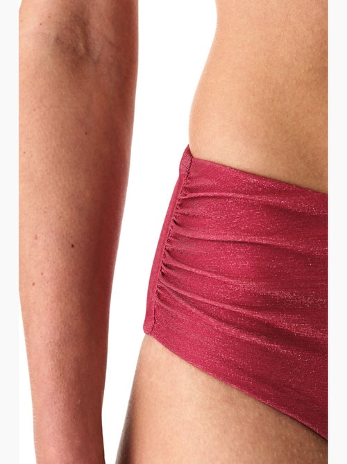 Dayana bikinibroekje met hoge taille en plooidetail, glanzend penti - Kiabi Dayana bikinibroekje met hoge taille en plooidetail, glanzend penti - Kiabi