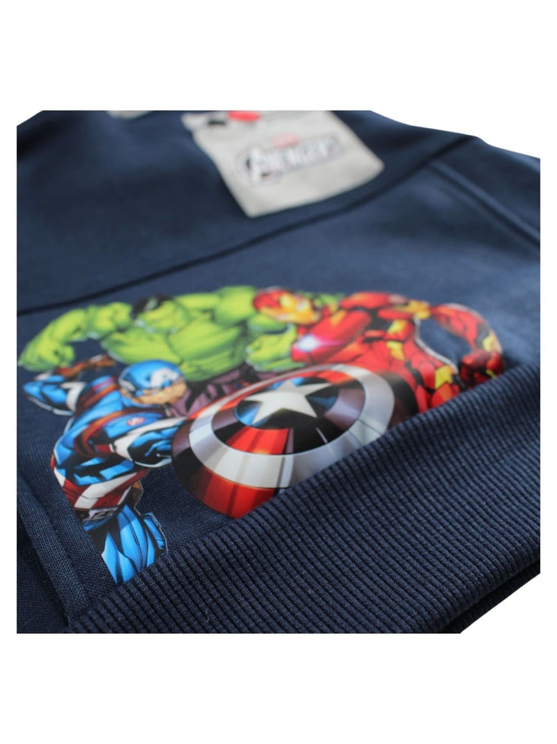 DC Comics - Hoodie en joggingbroek jongen Marineblauw - Kiabi