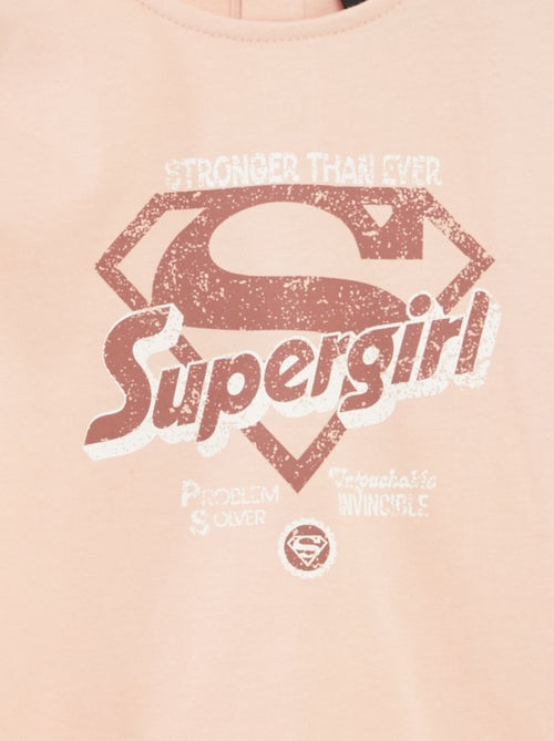 DC Comics-T-shirt met Supergirl-print en lange mouw - Kiabi