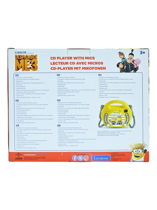 De minions draagbare cd-speler met 2 meezingmicrofoons - Kiabi De minions draagbare cd-speler met 2 meezingmicrofoons - Kiabi