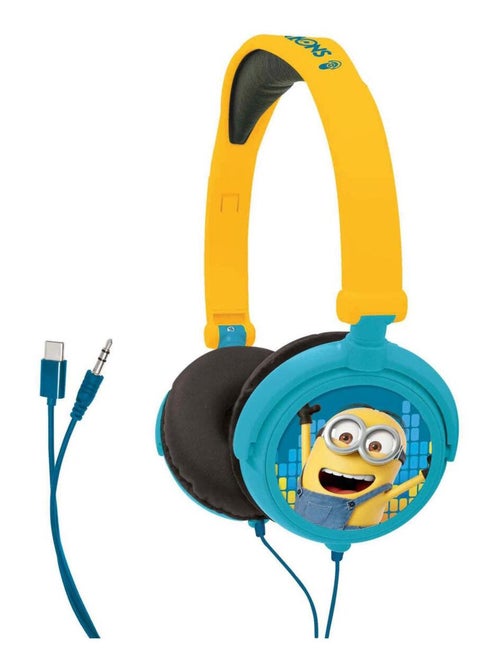 De minions stereo bedrade opvouwbare koptelefoon met veilige volumebeperking - Kiabi De minions stereo bedrade opvouwbare koptelefoon met veilige volumebeperking - Kiabi
