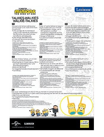 De minions walkie-talkies tot 120m