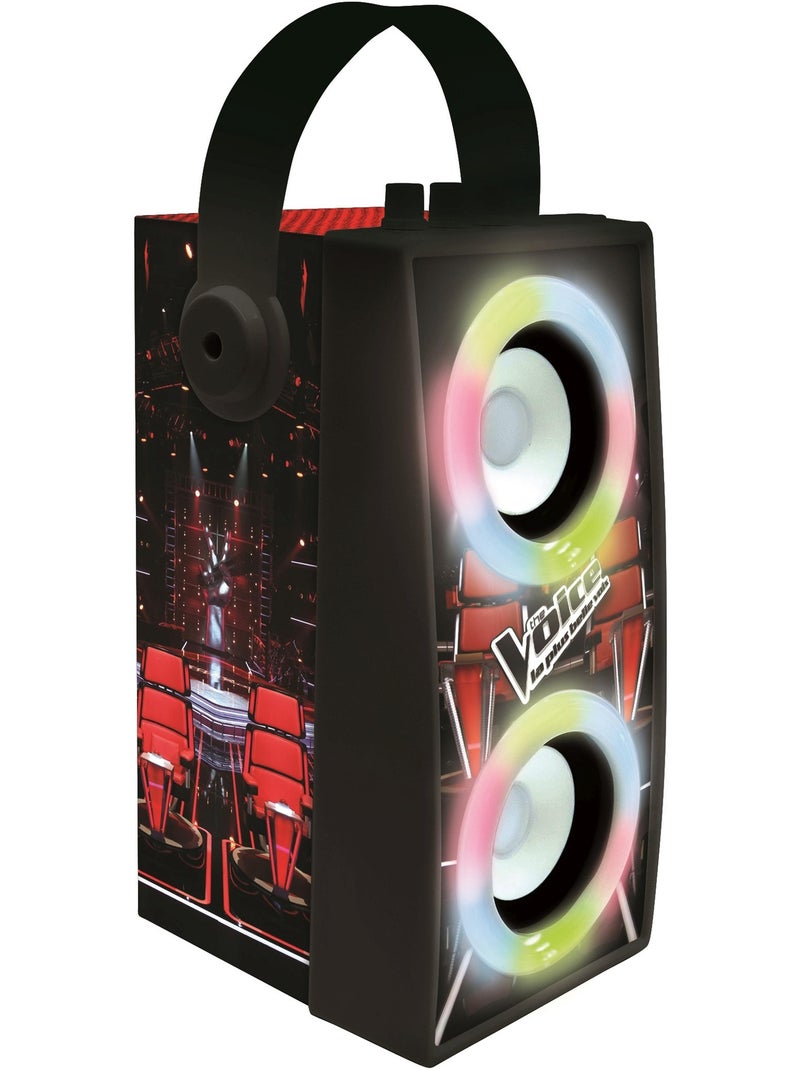 De voice trendy portable bluetooth® luidspreker met microfoon en geweldige lichteffecten Zwart - Kiabi