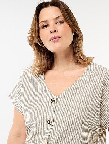 Débardeur à boutons dorés