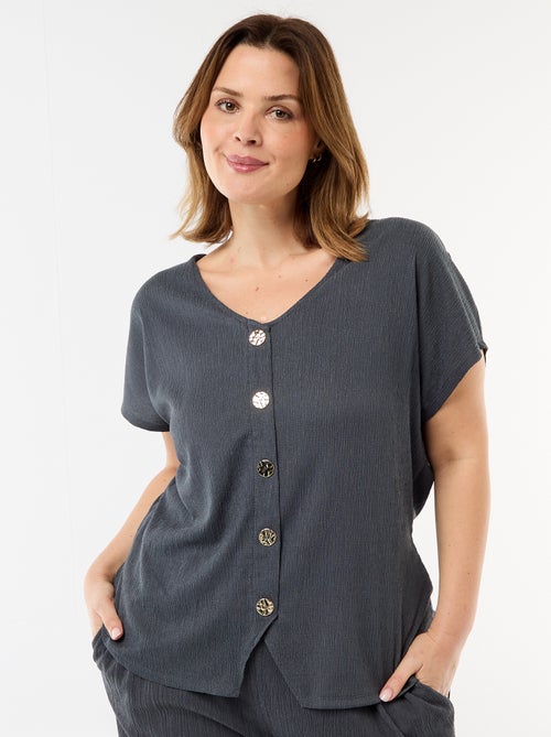 Débardeur à boutons dorés - Kiabi