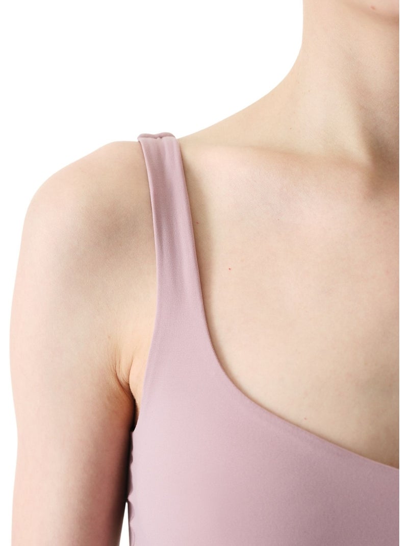 Débardeur à encolure cœur et texture douce penti Mauve - Kiabi