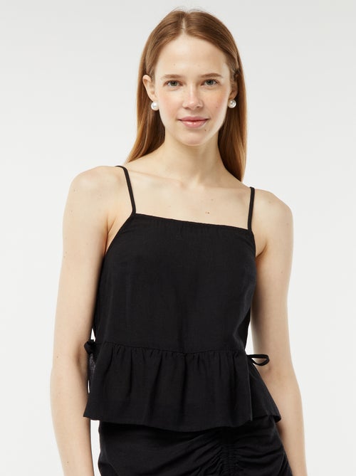 Débardeur à fines bretelles et motif - Kiabi