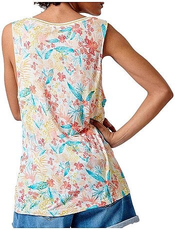 Débardeur à fleurs Femme Kaporal