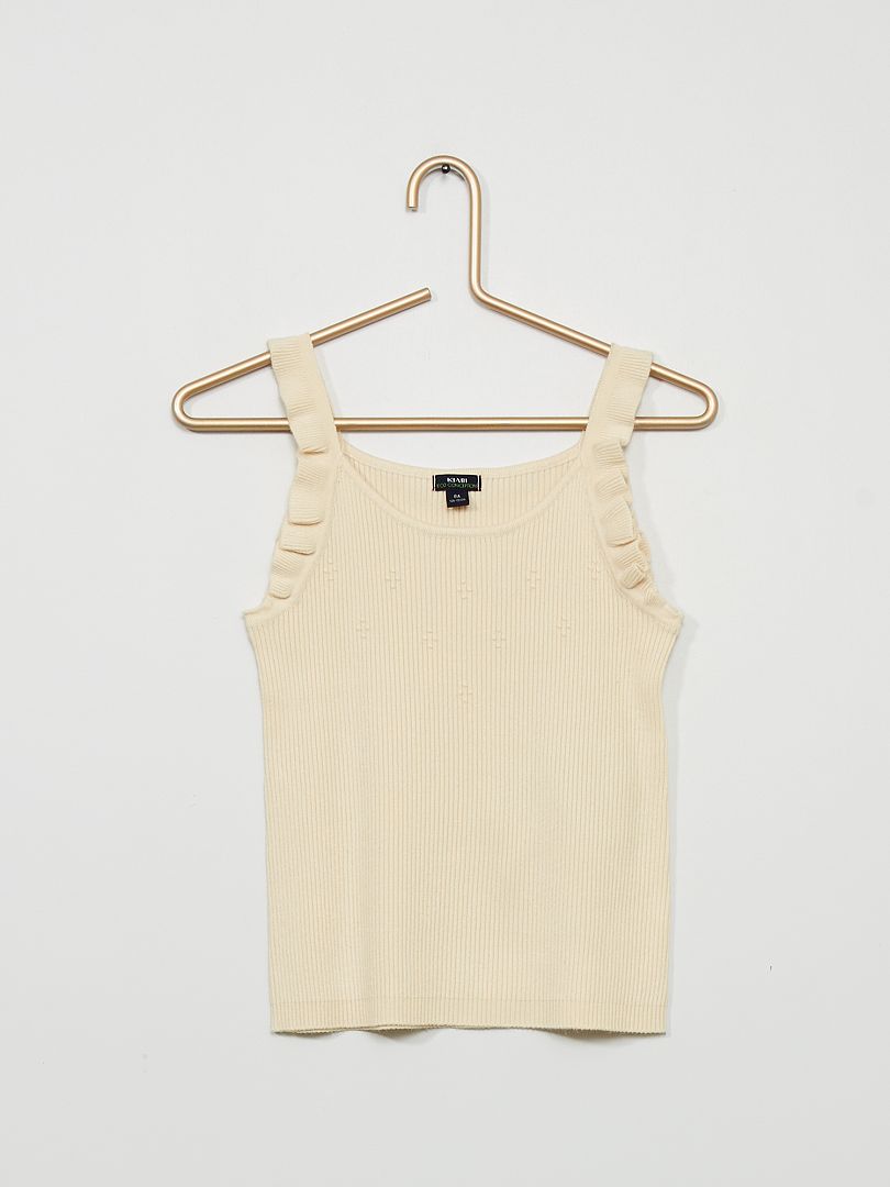 Débardeur Femme à Volants Eight Sixty - Noir - Taille M - Occasion Très Bon État