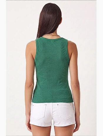 Débardeur ajusté en maille à col en u, lot de 2 istanbul
