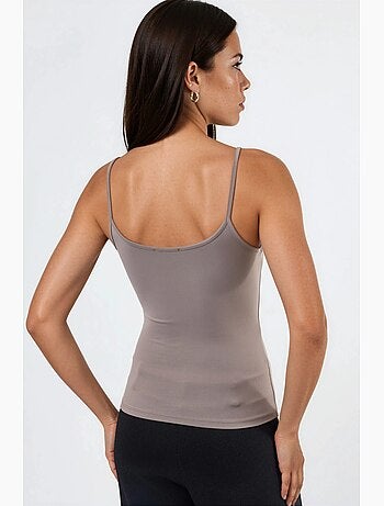 Débardeur ajusté en maille avec col en u busem