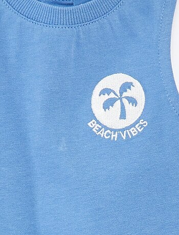 Débardeur avec broderie