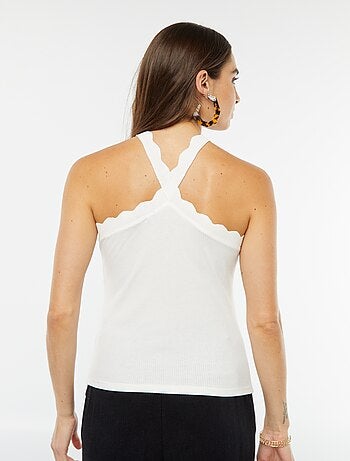 Débardeur avec col fantaisiste croisé