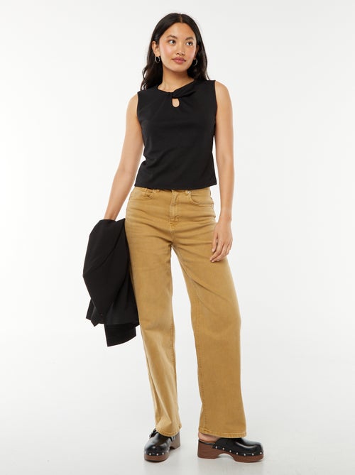 Débardeur avec fente twistée au col - Kiabi