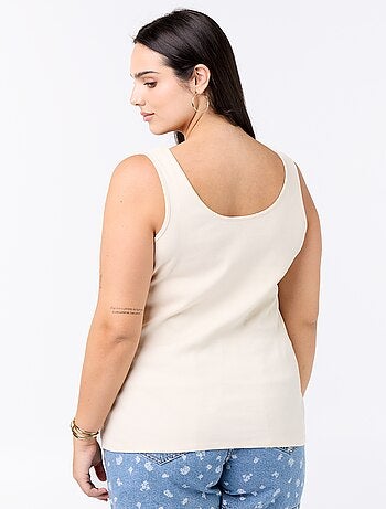 Débardeur basique côtelé